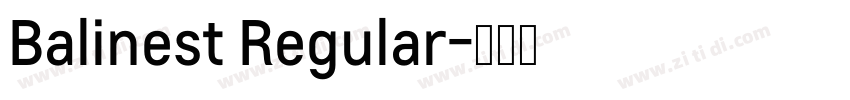 Balinest Regular字体转换